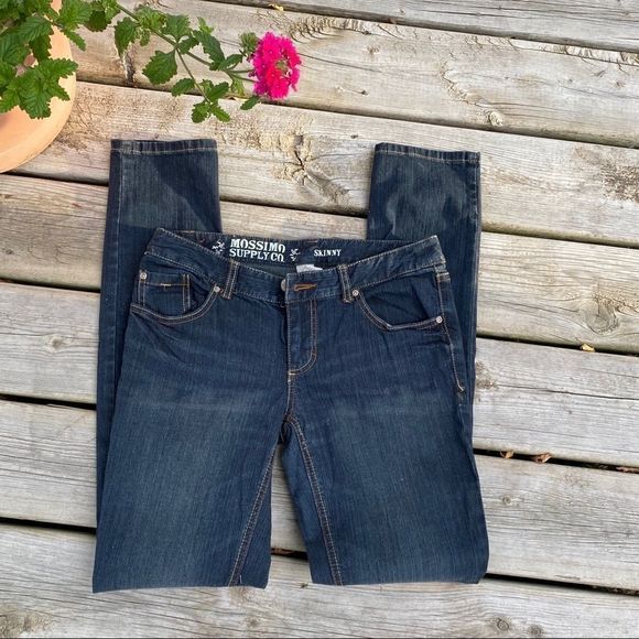 Mossimo Jeans Denim Low Rise Dark Skinny - Picture 5 of 9